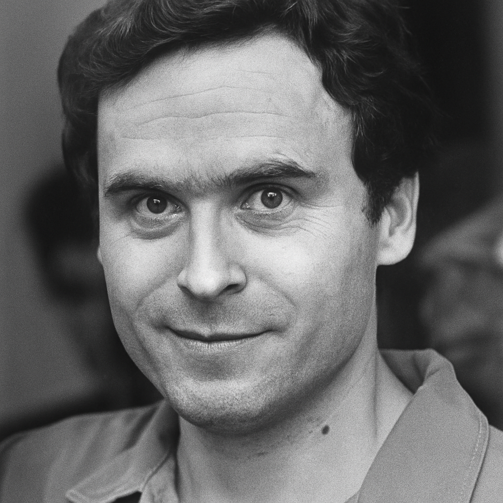 retrato-cuadrado-ted-bundy-blanco-y-negro