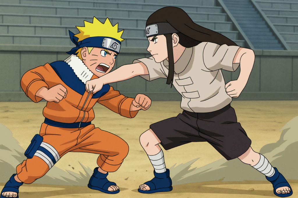 naruto-vs-neji-examenes-chunin